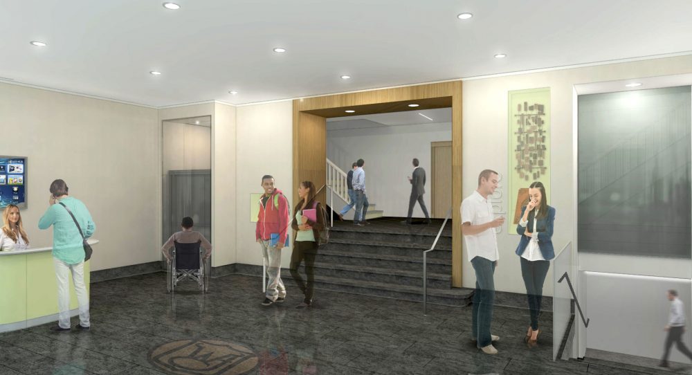 2016 Renovation concept: More welcoming entries, east entry