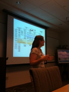 Gretchen discussing Digital Collections at ECU