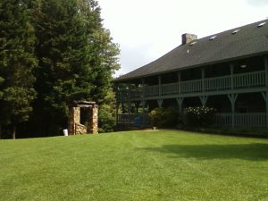 Meeting hall with wrap around porch