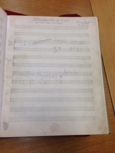 Original manuscript of Rhapsody in Blue