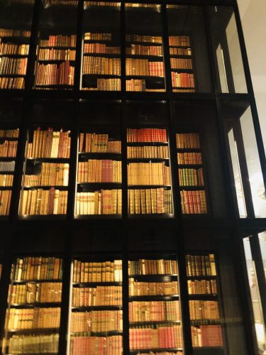 photograph of special collections within The British Library.