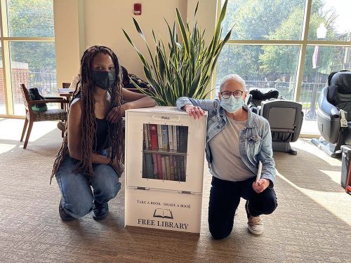 Little Free Library at the WFU Wellbeing Center