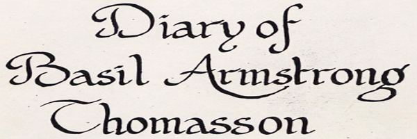 Basil Armstrong Thomasson Diaries