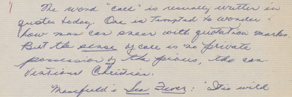 Wayne E. Oates Papers