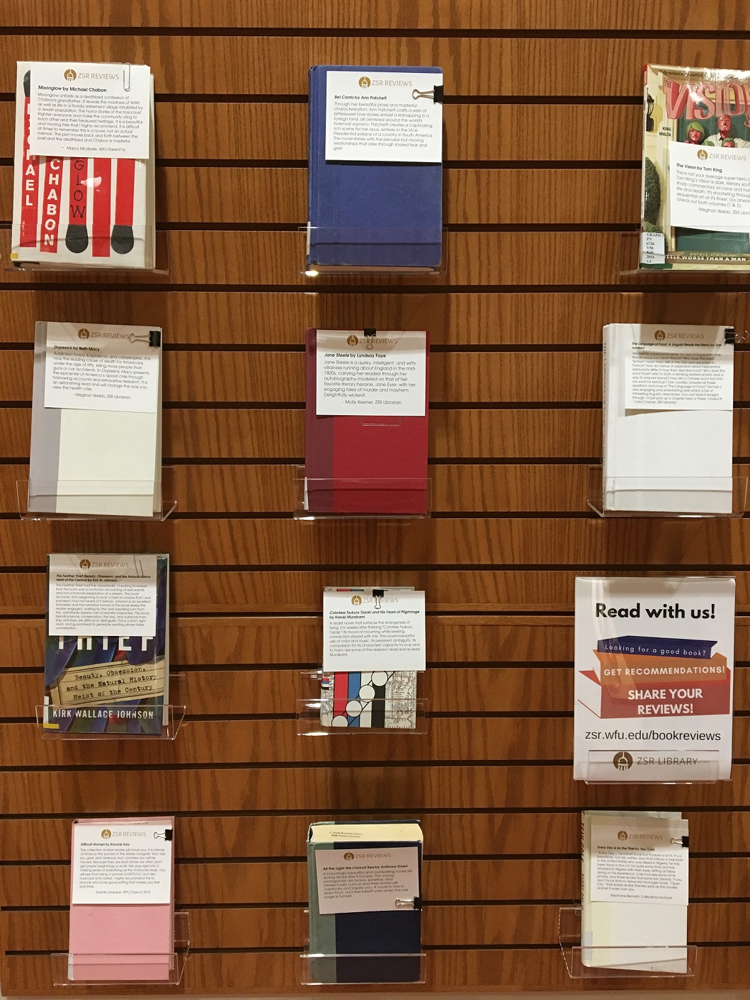 ZSR Reviews! A Collaborative Book Reviews Project ZSR Library