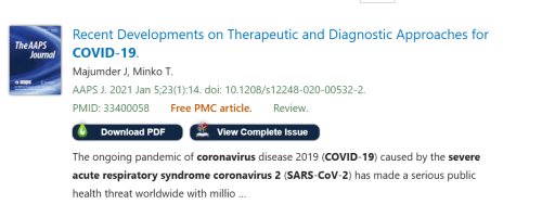 This image shows a citation from PubMed that has a LibKey icon and link to download the full text.