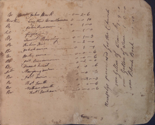 Jersey Baptist Church minutes