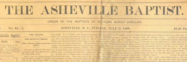 The Asheville Baptist: Organ of the Baptists of Western North Carolina