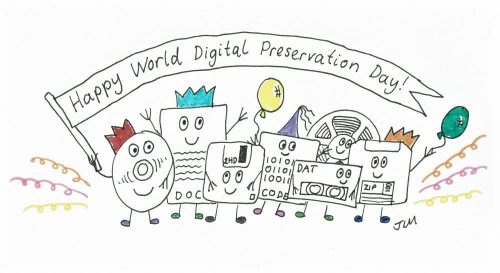 world digital preservation day cartoon