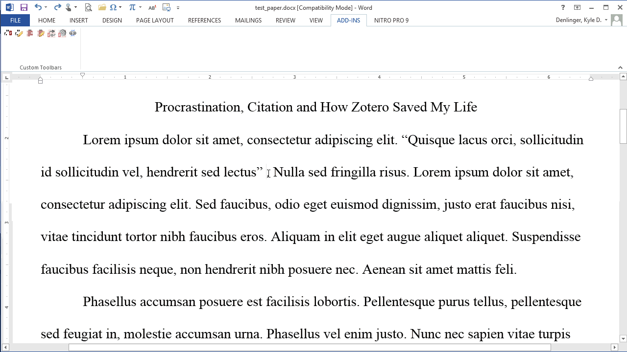 can you sort bibliography order with zotero in word