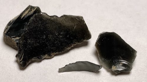Obsidian stones