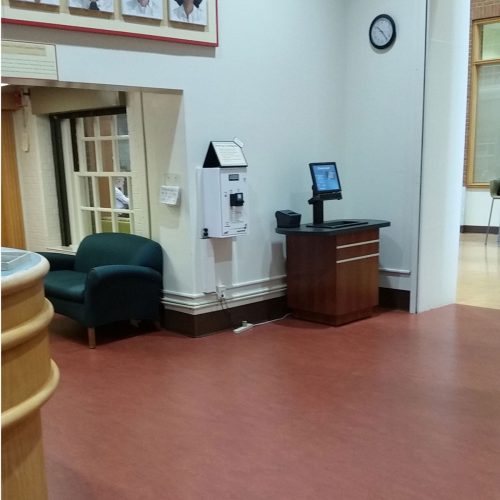 Self-Checkout station by the Circulation Desk
