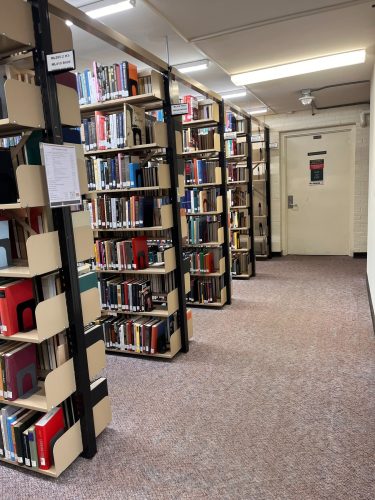 Collection shelving on the 8th floor