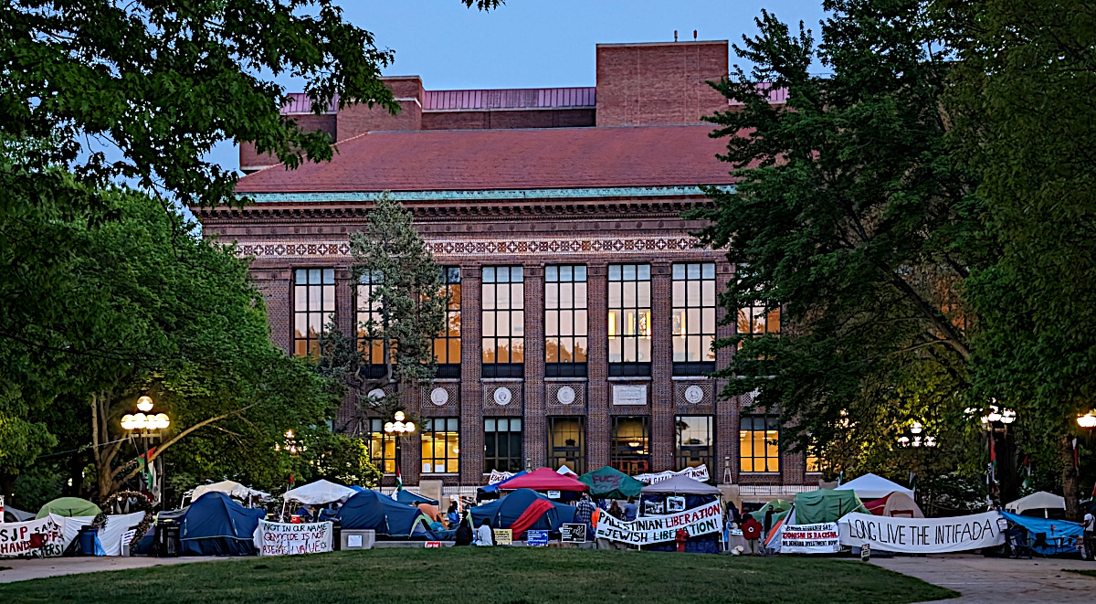 Student protest site