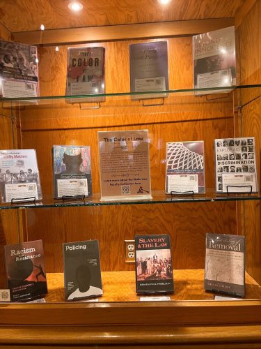 Color of Law book display