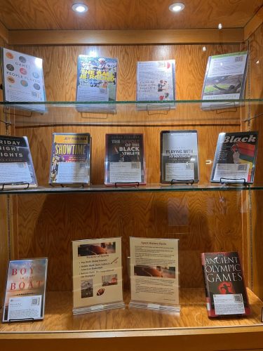History of Sports book display