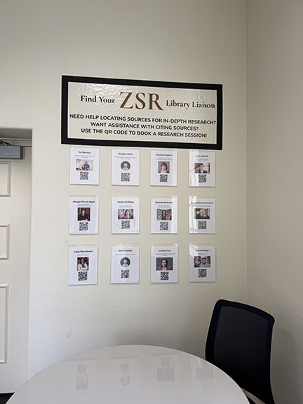 Zsr Marketing Library Liaisons to Graduate Students! - ZSR Library