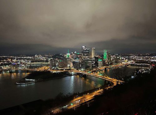 Pittsburgh night skyline