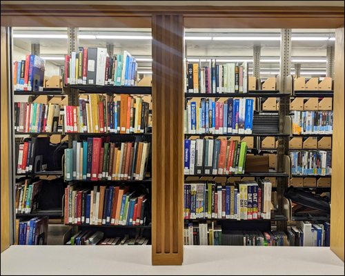 The course reserves shelves in ZSR Library.