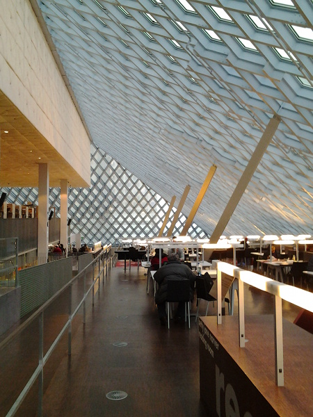 Seattle Public Library, top floor reading room