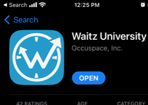 Waitz app in the app store
