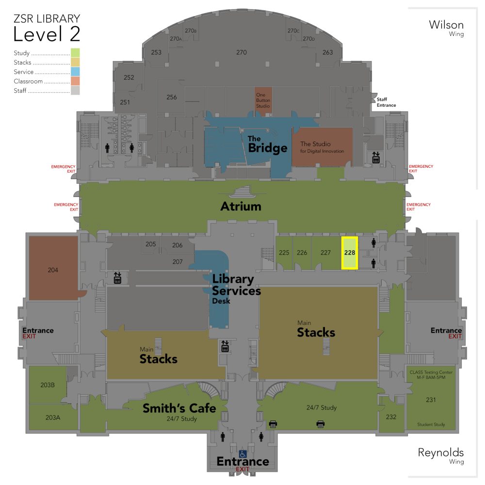 Zsr Study Room 228 - About the Library - ZSR Library